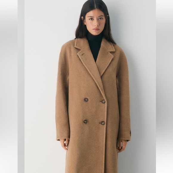 Aritzia Jackets & Blazers - NEW Aritzia Babaton The Slouch Coat  - (Re)Camel Wool XS Tall